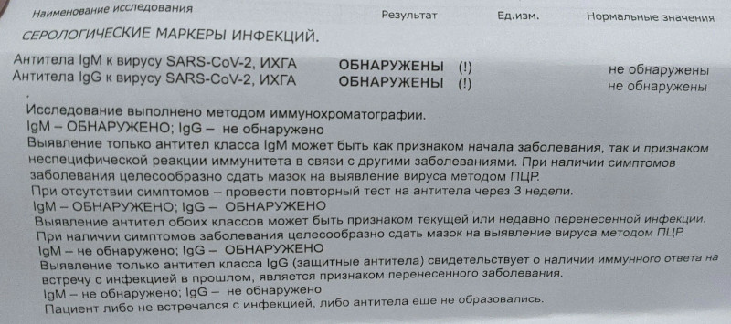 антитела обнаружены